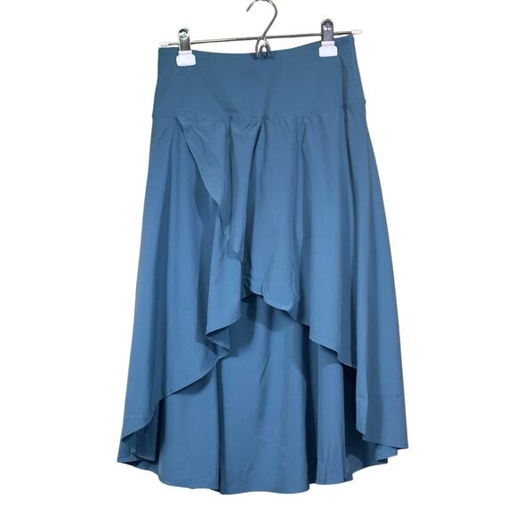 Halara ocean blue Breezeful high/low skirt, NWT, resort, feminine, breezy, flowy - Picture 1 of 6